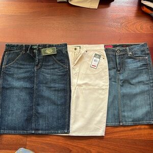 Lot of 3 midi skirts. LRL and Adriano Gold Schmted